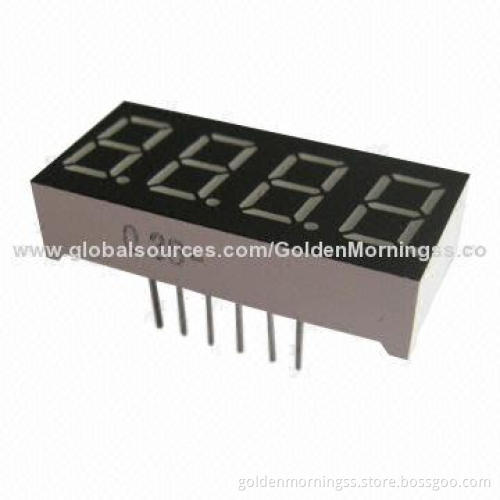 Four-digit 7-segment LED Display, 0.36-inch, Low-power Consumption